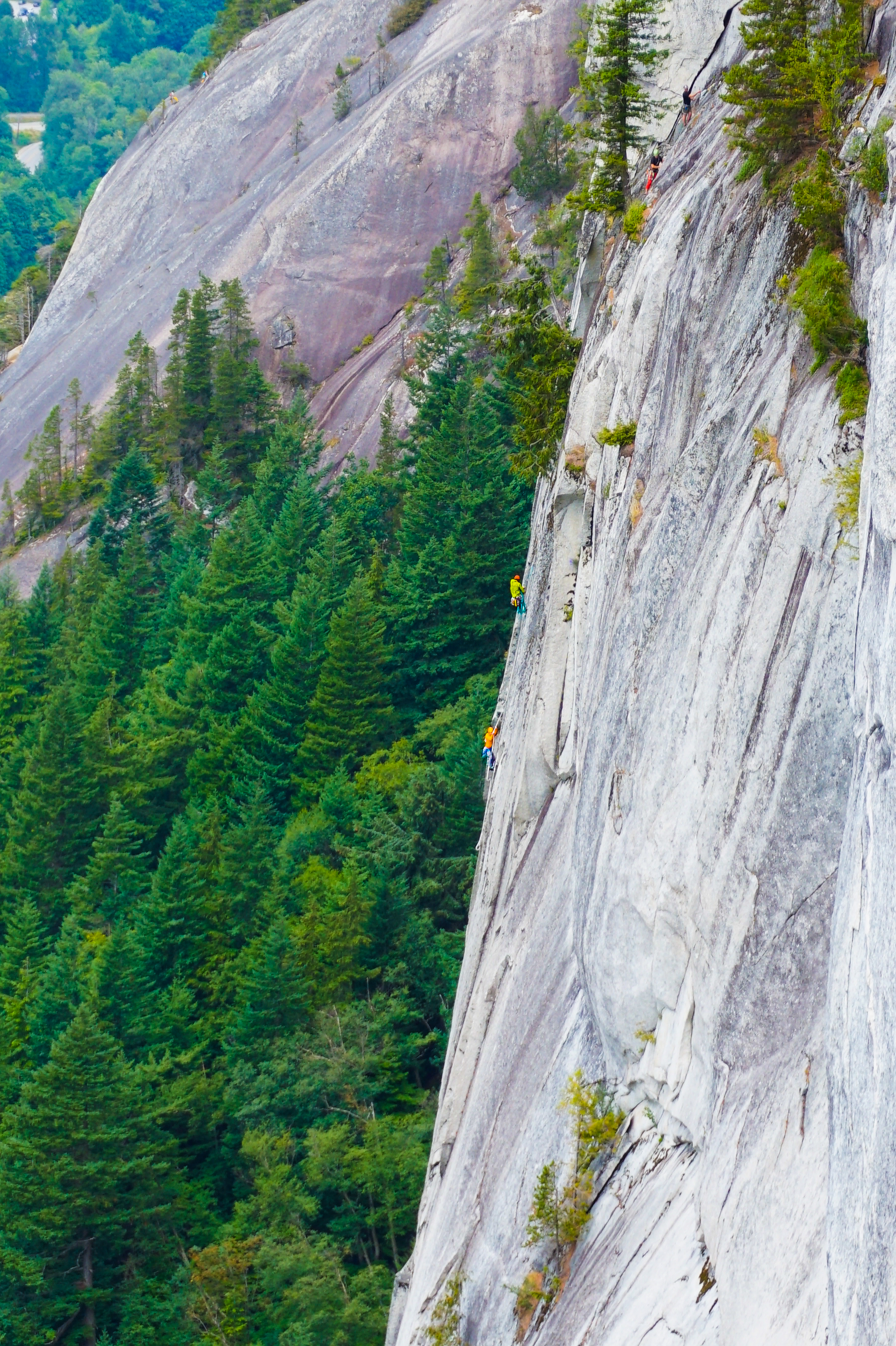 On the Grand Wall, 5.11a, Stawamus Chief