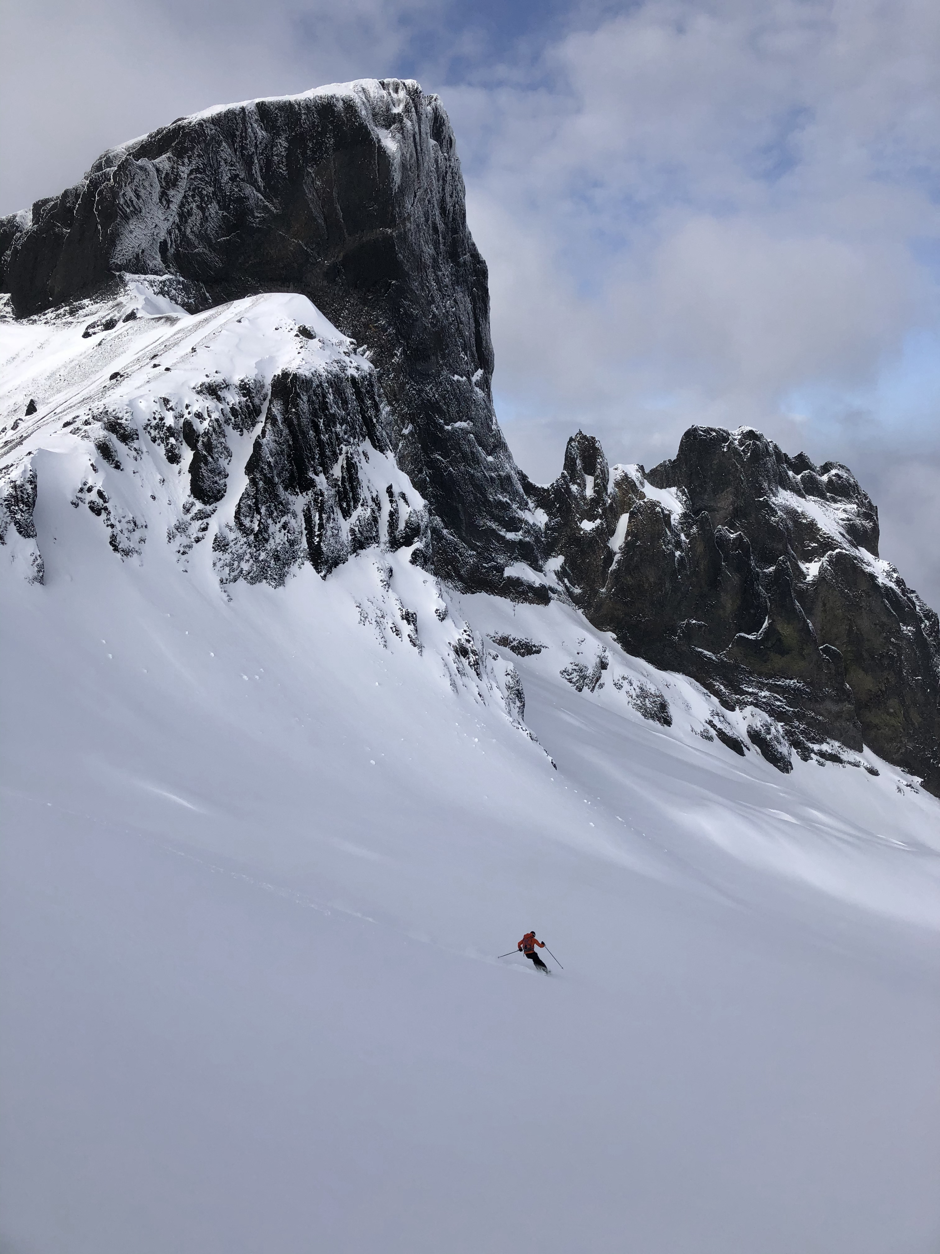 Skiing by the Black Tusk